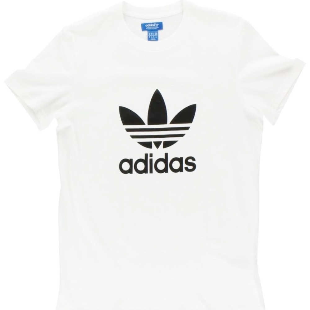 NWT Adidas ADI Trefoil TEE #X41281 white